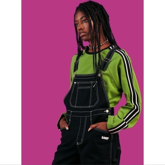 UNIF Dakota Overalls Black - Picture 1 of 8